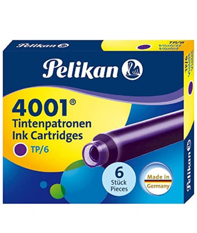 Pelikan Dolma Kalem Kartuşu Küçük Violet 6 LI 4001