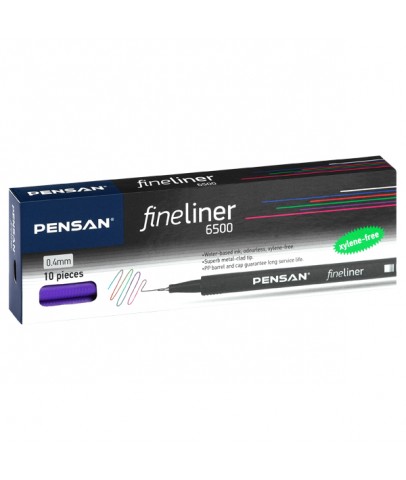 Pensan Fineliner Keçe Uç Kalem Vişne 6500