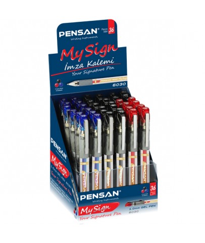 Pensan Roller Kalem My-Sign Jell Bilye Uçlu İmza Kalemi 1.0 MM  MSK 36 LI 6030