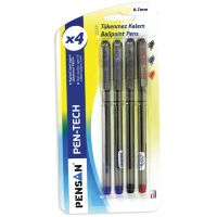 Pensan Tükenmez Kalem Pen Tech 0.7 MM Kırmızı 2228