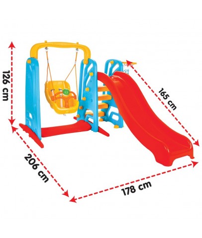 Pilsan Oyuncak Şirin Salıncak Ve Kaydırak Oyun Seti