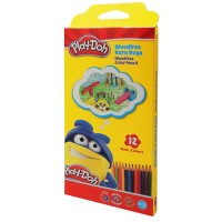 Play-Doh Kuru Boya Tam Boy Altıgen 12 Renk KU029