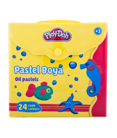 Play-Doh Pastel Boya Çantalı 24 Renk PLAY-PA007