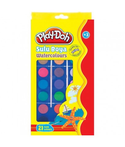 Play-Doh Sulu Boya 28 MM 21 Renk PLAY-SU004