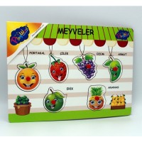 Play Wood Ahşap Tutmalı Meyveler ONY-155