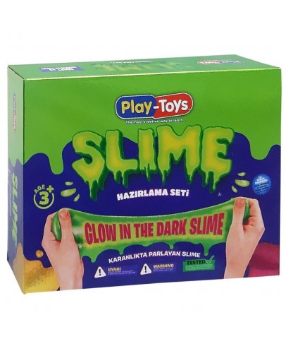 Playtoys Dıy Slime Set Glow İn The Dark-Karanlıkta parlayan Slime