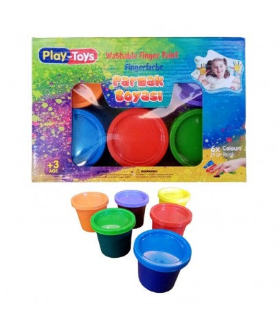 Playtoys Finger Paint 6x50ml