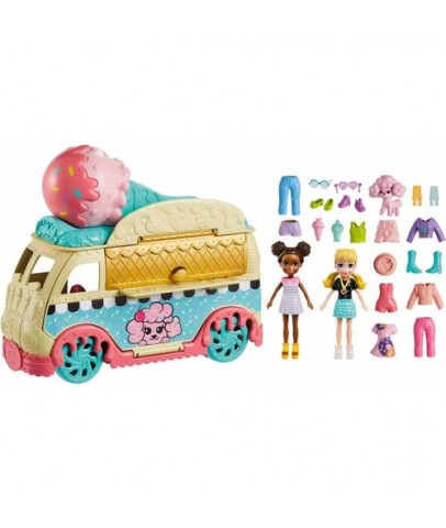 Polly Pocket Minik Lezzetler Dondurma Arabası: Polly ve Shani HHX77