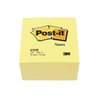 Post-it Yapışkanlı Not Kağıdı Küp 450 YP 76x76 Sarı 636-B