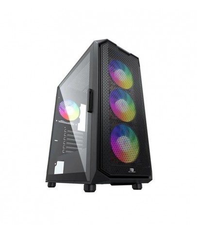 PowerBoost PB-P521B 750w 80+ Bronze USB 3.0 ATX Mesh RGB fan siyah Kasa