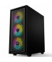 PowerBoost PB-P802AB 650w 80+ Bronze USB 3.0, ATX Mesh, RGB fan Siyah Kasa