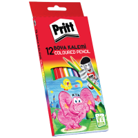 Pritt Kuru Boya Karton Kutu Tam Boy 12 Renk 1219734