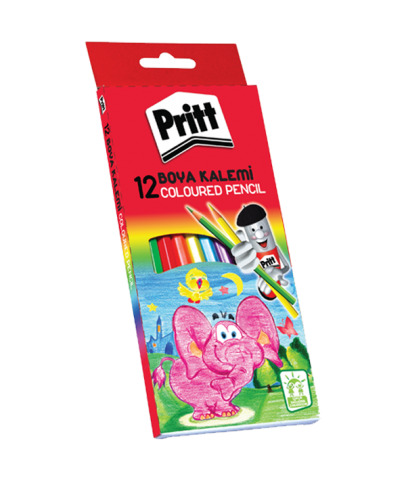 Pritt Kuru Boya Karton Kutu Tam Boy 12 Renk 1219734