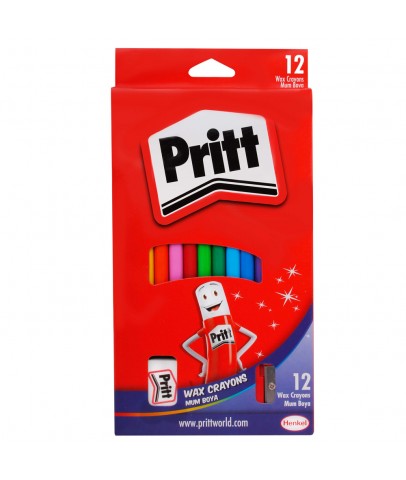 Pritt Mum Pastel Boya Crayon Karton Kutu Silinebilir 12 Renk 1433960