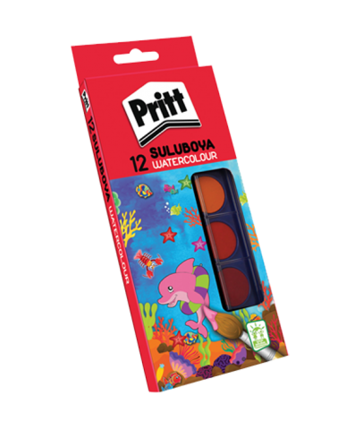 Pritt Sulu Boya 12 Li Büyük Boy 1047948