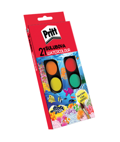 Pritt Sulu Boya 21 Li Büyük Tablet