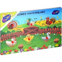 Playwood Ahşap Tutmalı Çiftlik-Kümes Ony-192/192/193