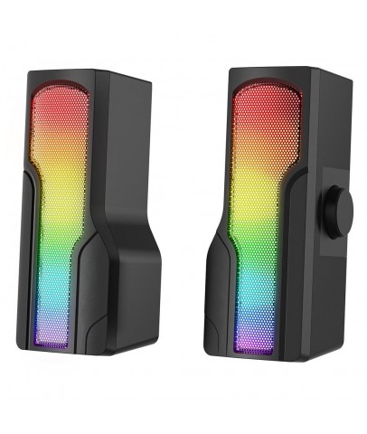 Rampage Arty X13 2.0 Bluetoothlu Rms 3W-2 RGB Işıklı Multimedia Usb 5V 45dB Gaming Oyuncu Speaker