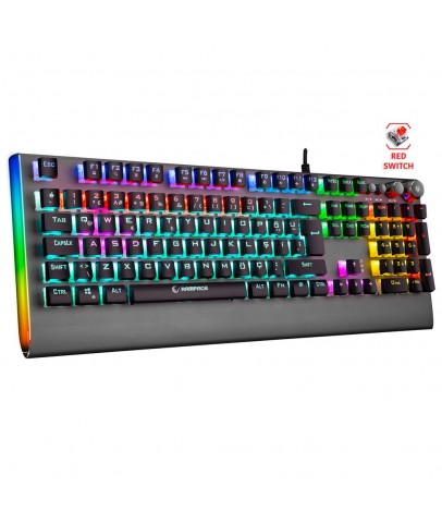 Rampage KB-R210 FAVORY Rainbow Aydınlatmalı Kristal Red Switch Mekanik Gaming Oyuncu Klavyesi