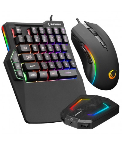 Rampage KM-R92 CHEAT-X USB Mini Klavye+Mouse+Switch Combo Gaming Oyuncu Klavye Mouse Set