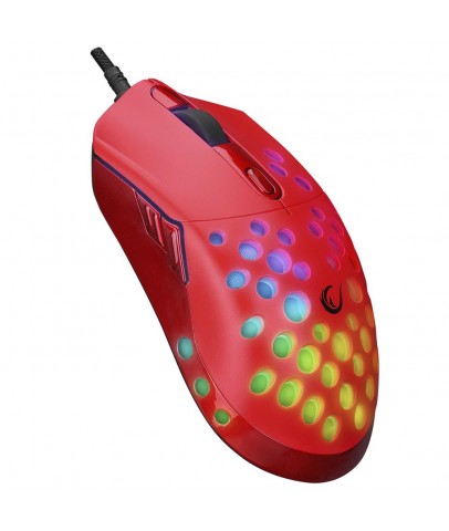 Rampage SMX-R66 ROCKET Ultra Hafif Kırmızı RGB Ledli 12000dpi Gaming Oyuncu Mouse