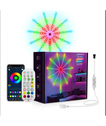 RGB Firework LED Duvar Lambası