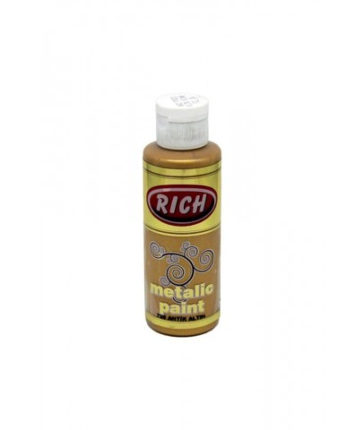 Rich Akrilik Boya Metalik 120 CC Antik Altın 0726