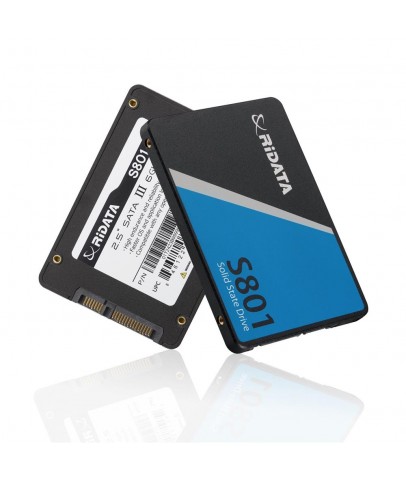 Ridata 256Gb Sata III (6Gb-s) S801 Read Up 520MB-s SSD Harddisk