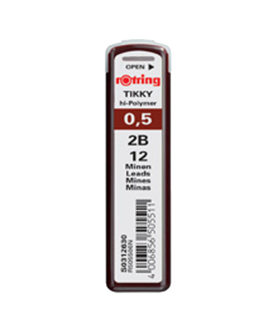 Rotring Min Hi-Polymer 2B 0.5 MM S0312630