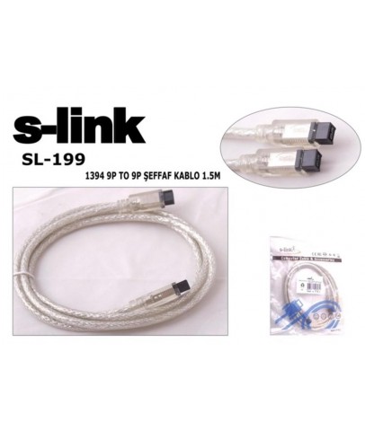 S-link SL-199 9pin To 9pin 1.5mt Firewire Kablo