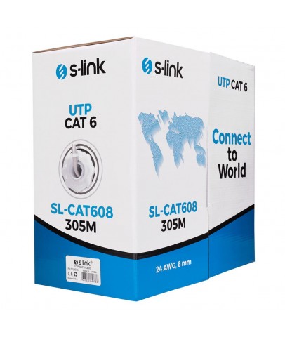 S-link SL-CAT608 305mt Utp Cat6 Kablo 24awg