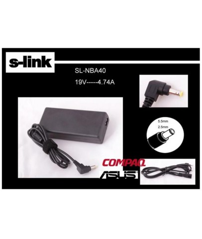 S-link sl-nba40 19v 4.74a 5.5-2.5 Notebook Adaptörü