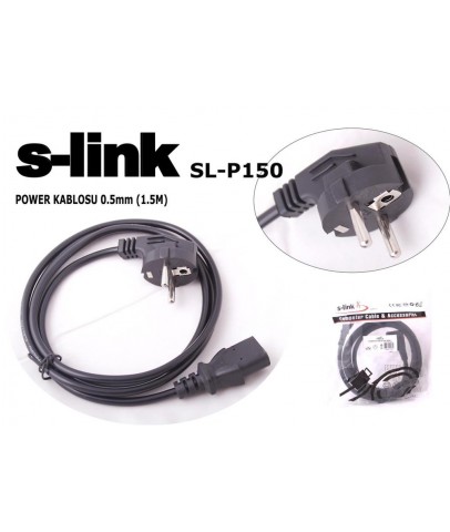 S-link SL-P150 1.5mt 0.50mm Power Elektrik Kablosu