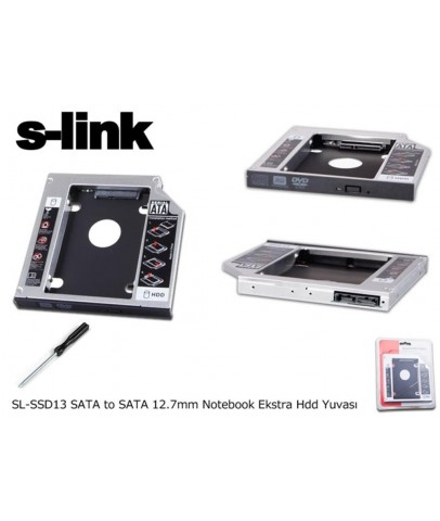 S-link SL-SSD13 Sata 2.5" 12.7mm Harddisk (hdd) Kutusu