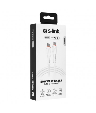 S-link SW-C135 2M 3A TypeC to TypeC Hızlı Data + Sarj Kablosu