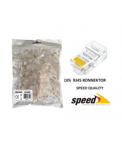 Speed SP-U100 CAT6 100 Adet Rj45 Konnektör