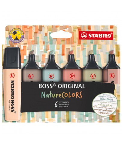 Stabilo Fosforlu Kalem Boss Naturecolors 6er Etui 70/6-2-2