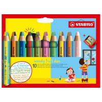 Stabilo Woody 3in1 Duo 10 Lu + Kalemtıraş