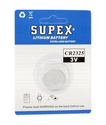 Supex CR2325 3V Lityum Tekli Paket Pil