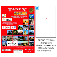 Tanex Lazer Etiket 100 Yp 210X297Mm Tw-2000