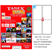 Tanex Lazer Etiket 100 Yp 99.1X139Mm Tw-2004