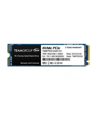 Team 512GB MP33 Pro 2400-2100MB-s NVMe PCIe Gen3x4 M.2 SSD Disk TM8FPD512G0C101