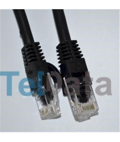 Teldata TLD-030S Cat6 0.30MT Siyah Utp Patch Kablo