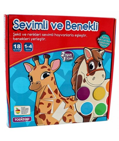 Todizoo Sevimli ve Benekli Eşleştirme Oyunu