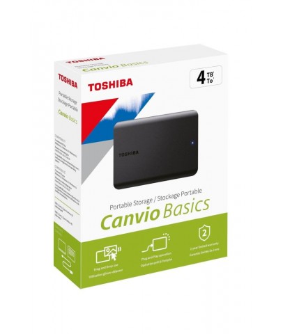 Toshiba 4TB Canvio Basic 2.5" Gen1 USB 3.2 Harici Harddisk (HDTB540EK3CA)