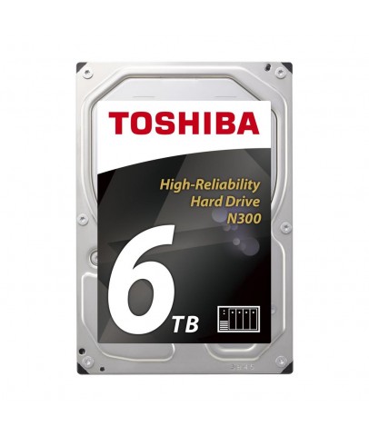 Toshiba 6TB HDWG460UZSVA N300 7200RPM 3.5" 128MB Cache Sata 3 NAS Disk HDWG460UZSVA Harddisk