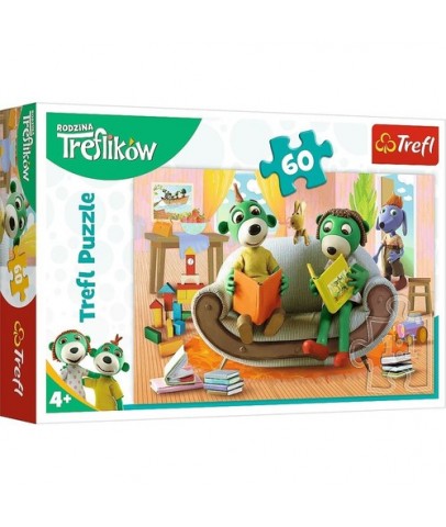 Trefl Puzzle 60 Parça Treflik Famıly (33x22 Cm) 17345