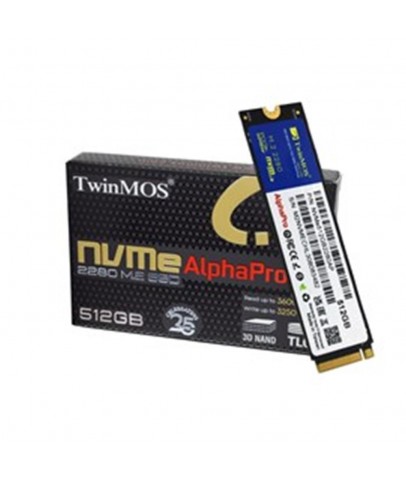 TwinMOS 512GB M.2 PCIe Gen3 NVMe SSD (3600-3250Mb-s) NVME512GB2280AP TLC 3DNAND Ssd