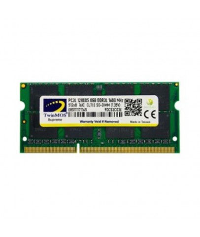 TwinMOS 8GB DDR3 1600MHz CL16 1.35V LOW VOLT.MDD3L8GB1600N Notebook Ram