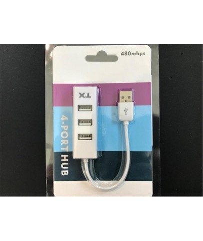 Tx ACUSB24W 4Port Usb Hub Beyaz 2.0 480Mbps  (0,11cm Kablo Uzunluğu)